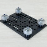 ชุดสำเร็จ V-Slot Gantry Plate 20-80mm T3 x 88 x 127mm + Xtreme Solid v wheel 4 ชุดล้อ