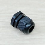 M24 (Black) Water-proof Nylon Plastic Cable Gland Connector (แพ็ค 10 ตัว)