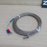 4M Cable หัวเกลียว M6x1.25 K Type Thermocouple 0-400C Sensor Probe