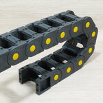 25 X 50 mm Cable Drag Chain R55mm ยาว 1M และ End Connectors (Bridge opening)