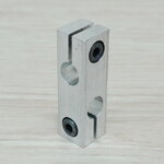 8mm x 8mm Holes Cross Shaft Support Aluminum Alloy