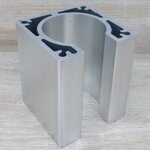 Nema34 (White) Aluminium Base Mounting Bracket 100mm