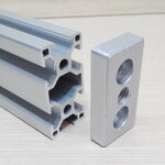 End Connection Joint Plate 3060, M12, 2-D8mm สำหรับ Series 30 Alu Profile