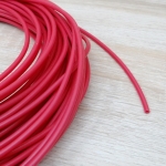 PTFE (สีแดง) Teflon Tubes ID 2mm, OD 4.1mm (ราคา/1เมตร)