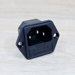 AC-03 Male Power Plug 3 Pin AC250V พร้อมฟิวส์ 10A