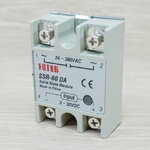 Solid State Relay, SSR-60DA, input 3-32VDC output 24-380VAC, 60A