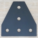 Black T-90 degree joint plate 5-Hole สำหรับ Series 30 Alu Profile