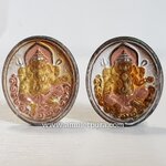 เหรียญพระพิฆเนศวร์ ปี47 กรมศิลปากร กรุงเทพมหานคร(โลหะสามกษัตริย์พื้นเงิน ตอกโค้ดหลังเหรียญ)