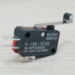 Roller Lever Micro Switch AC 250V 15A (V-156-1C25)