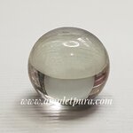 เพชรพญานาค สีขาว สัณฐานลูกแก้ว