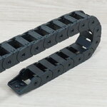 15 x 20 mm Cable Drag Chain R28mm ยาว 1M และ End Connectors (Bridge open outside)