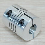 10 x 10 mm RB-Flexible Shaft Coupling D25 L30 mm (Hex Screw)
