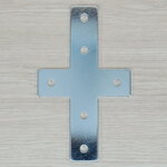 Cross Shaped Steel Joint Plate 6-Hole สำหรับ Series 30 Alu-Profile