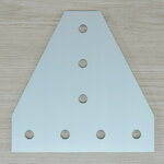 White T-90 degree joint plate 7-Hole สำหรับ Series 30 Alu Profile