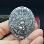 เหรียญนางกวักเรียกทรัพย์มหาลาภต่อเงิน (ชินสังฆวานร) หลวงปู่เช้า วัดห้วยลำใย จ.นครสวรรค์ (หลังจารมือ)