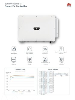 Huawei Inverter 100KW 3Phase SUN2000-100KTL-M1 Warranty 5 year