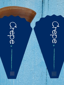 BTB CREPE 3 ซองเครปเกรดA ฟู้ดเกรด ขนาด 12.5 x 20 cm.