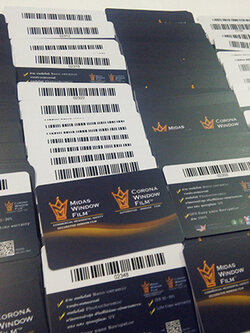 บัตรพลาสติก 0.7 บัตรพื้นผิวด้าน พิมพ์ออฟเซ็ท