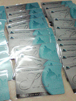 บัตรเมทัลลิก บัตรพื้นประกายเงิน