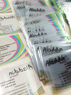 นามบัตรพีวีซีโปร่งใส Clear Card 0.5 นามบัตรธุรกิจ คละชื่อ +เพิ่ม 1฿ ต่อชื่อ