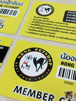 พิมพ์บัตรแข็ง Pvc 0.76 Card ขนาดหนาบัตรเอทีเอ็ม