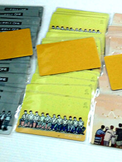 บัตรตัวอย่าง การ์ดสติกกี้ สติกเกอร์การ์ด