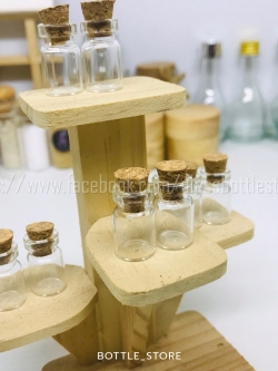 ขวดแก้วจิ๋ว 1ml ฝาก๊อก