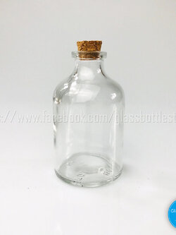 ขวดแก้ว 50cc หนาฝาก๊อก
