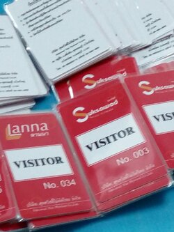 Card Pvc Medium 7.5 x 4.5 cm ขนาดพอเหมาะ