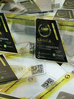รับพิมพ์ Card Clear transparent นามบัตรใส