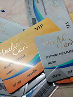 รับทำบัตรทาบ RFID ปั๊มฟอยล์ทอง พิมพ์ฟอย์เงิน คีย์การ์ด