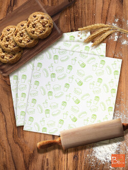 กระดาษห่อขนม รองอาหาร กระดาษห่ออาหาร ฟู้ดเกรด BTB WRAP 2