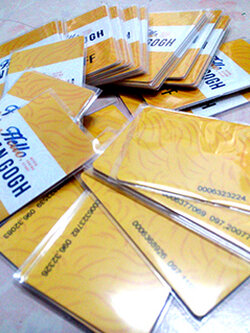 สกรีนบัตร RFID พร็อกซิมิตี้การ์ด 125 khz พร้อมพิมพ์