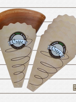 BTB CREPE 2 ซองเครปเกรดA ฟู้ดเกรด ขนาด 12.5 x 20 cm.