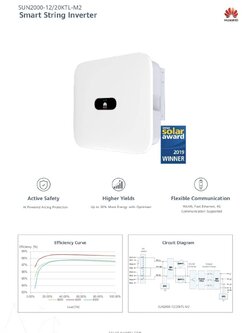 Huawei Inverter 12KW 3Phase SUN2000-12KTL-M2 Warranty 10 year