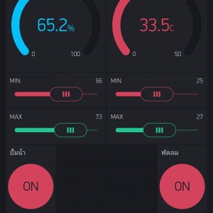 เครื่องควบคุมความชื้นในโรงเพาะเห็ด ผ่านมือถือด้วย Blynk