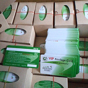 นามบัตร พลาสติก พีวีซี