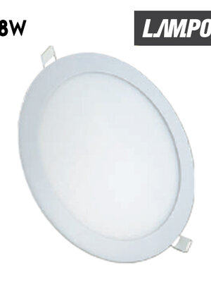 ดาวน์ไลท์ LED หน้ากลม 18w (คูลไวท์) LAMPO