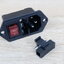 AC-008 Plug Socket 3 Pin Male AC250V พร้อมสวิทช์และฟิวส์ 10A