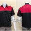 เสื้อช็อปแขนสั้นแบบดำอกแดง (รหัส A75 )