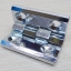 บานพับ Hinge 50x50 mm Zinc alloy ระยะรู 30x30 mm, รูยึด 6.5 mm (สีเงิน)