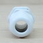 M25 (White) Water-proof Nylon Plastic Cable Gland Connector (แพ็ค 10 ตัว)