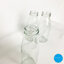 ขวดแก้ว น้ำผลไม้ 180ml ฝาเกลียวล็อคสีฟ้า