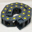 25 X 50 mm Cable Drag Chain R55mm ยาว 1M และ End Connectors (Bridge opening)