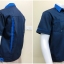 เสื้อช็อปแขนสั้นแบบกรมกุ้นน้ำเงิน (รหัส A14)