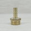 Male Thread 1/2BSP (20.5mm) to Straight Barb Tail 8mm Brass Connector