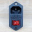 AC-008 Plug Socket 3 Pin Male AC250V พร้อมสวิทช์และฟิวส์ 10A