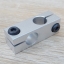 12mm x 12mm Holes Cross Shaft Support Aluminum Alloy