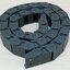 18 X 25 mm Cable Drag Chain R38mm ยาว 1M และ End Connectors 2-รูยึด (Semi-Enclosed)