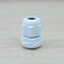 M18 (White) Water-proof Nylon Plastic Cable Gland Connector (แพ็ค 10 ตัว)